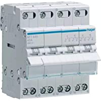 Hager Sistemas SFT440 Conmutador Modular con Común Arriba- I-0-II- 4 Polo- 40A